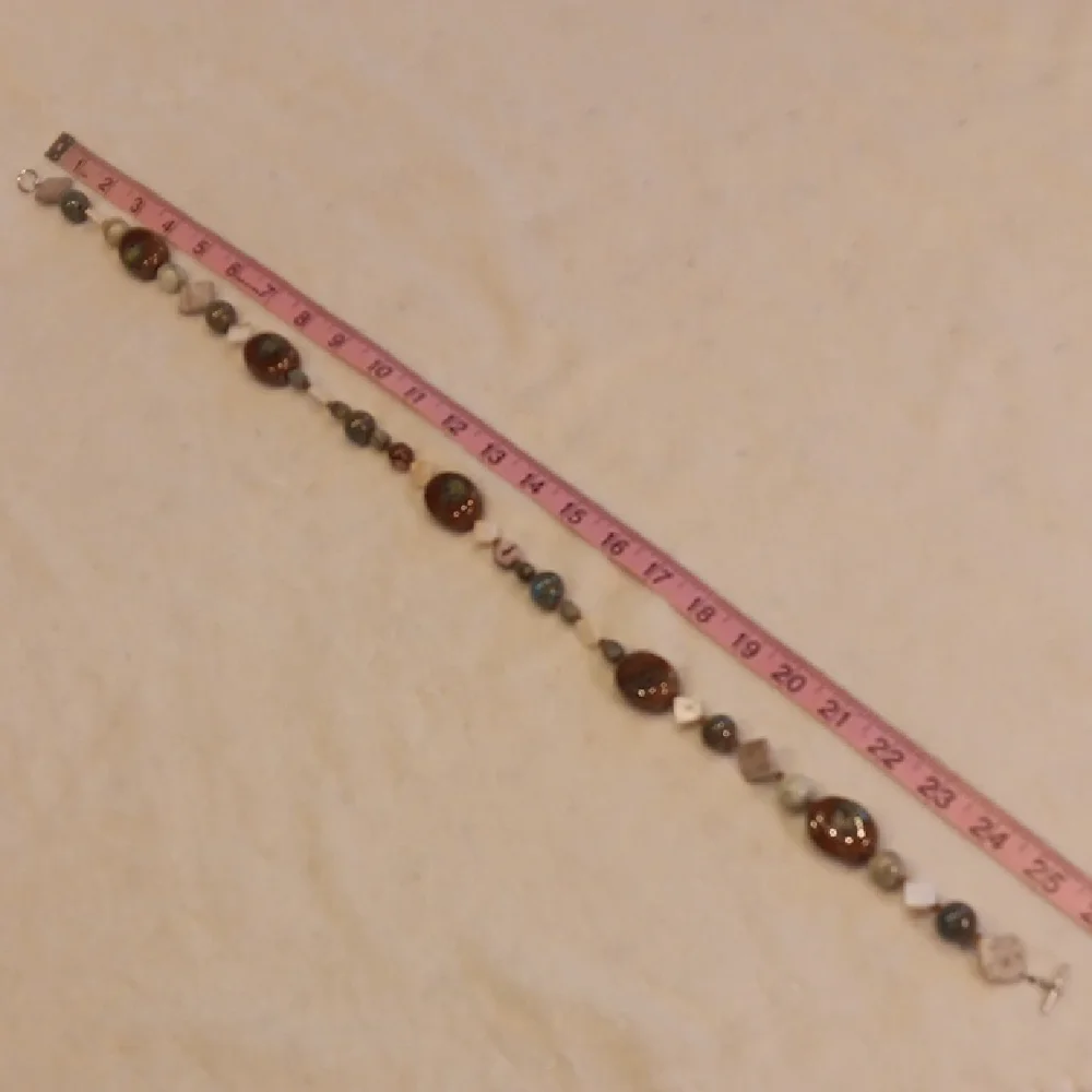 Stunning Artisan Handmade Beaded Earth Tone Necklace